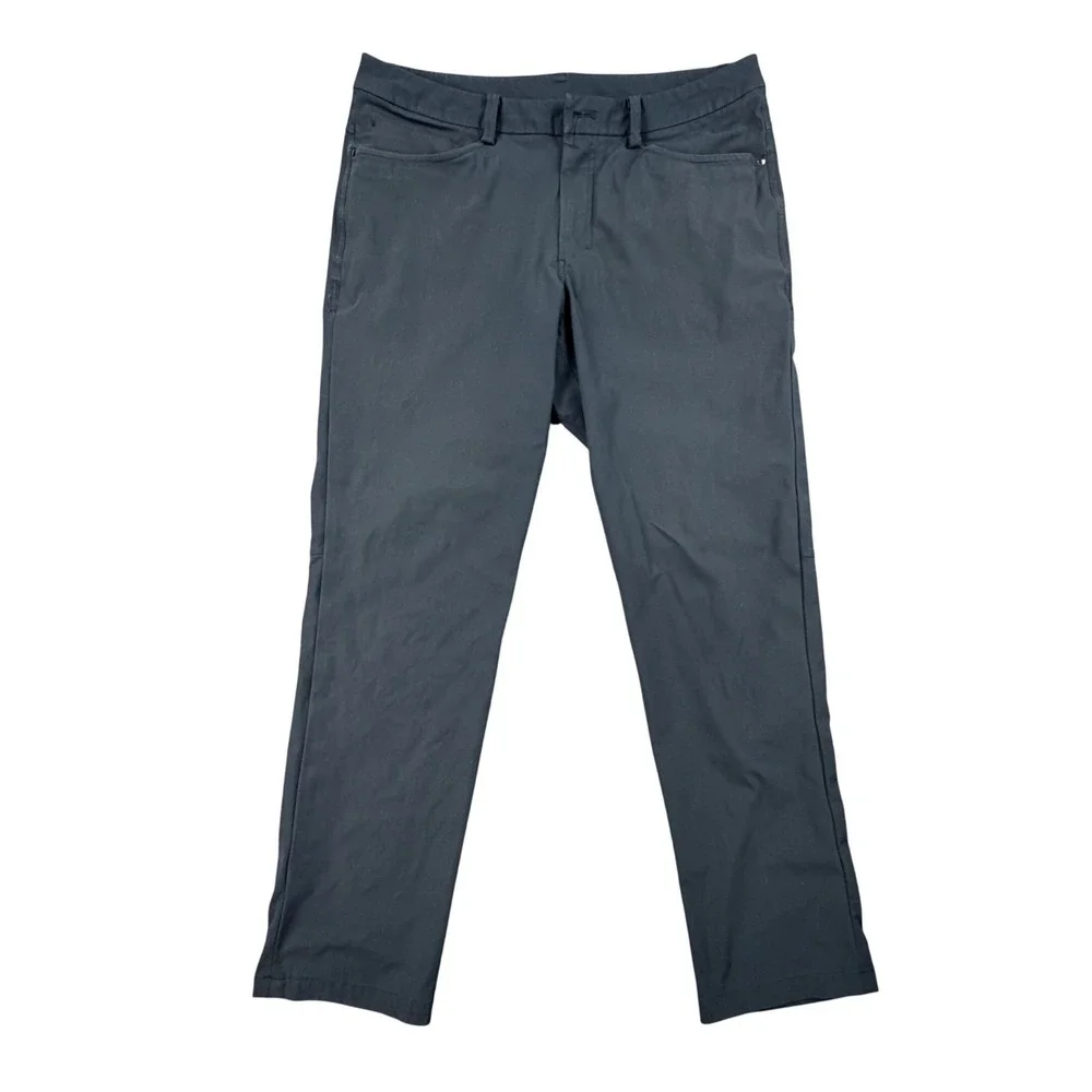 Lululemon ABC Classic Fit Pants‎ 34x31 Navy Warpstreme 5 Pocket